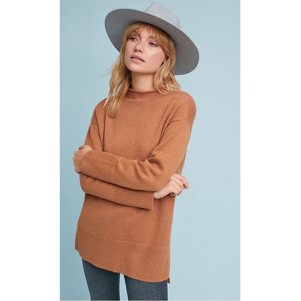 Anthropologie Moth Camel Saskia Sweater